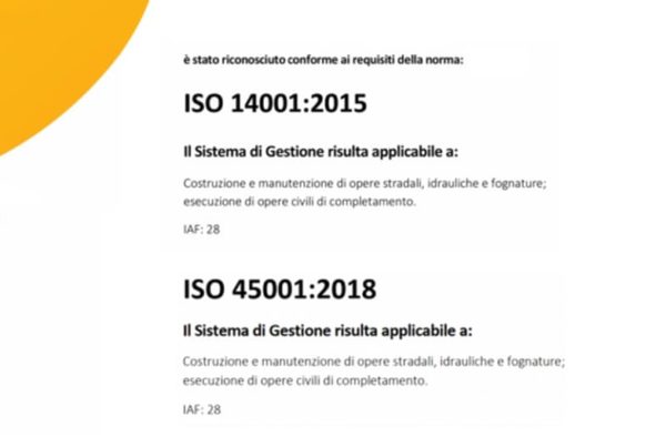 certificato di registrazione sistema integrato de fabiani